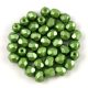 Czech Firepolished Round Glass Bead - Pastel Olivin - 4mm