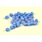 Czech Firepolished Round Glass Bead - Silk Satin Blue - 4mm