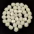 Czech Firepolished Round Glass Bead - Yellow Lustered White - 4mm