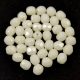 Czech Firepolished Round Glass Bead - Yellow Lustered White - 4mm