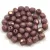 Czech Firepolished Round Glass Bead - alabaster purple bronzee luster - 4mm