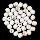 Czech Firepolished Round Glass Bead - opaque white-ab-4mm