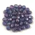 Czech Firepolished Round Glass Bead - White Sapphire Nebula - 4mm