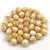 Czech Firepolished Round Glass Bead - Opaque White Picasso Luster - 4mm