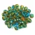 Czech Firepolished Round Glass Bead - Topaz Capri Blend - 4 mm
