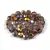 Czech Firepolished Round Glass Bead - amethyst sliperit - 4mm