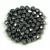 Czech Firepolished Round Glass Bead - hematit-4mm