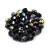 Czech Firepolished Round Glass Bead - jet-vitex - 4mm