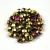 Czech Firepolished Round Glass Bead - Jet California violet - 4mm