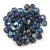 Czech Firepolished Round Glass Bead - montana ab-4mm