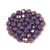 Czech Firepolished Round Glass Bead - sapphire nebula - 4mm