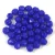Czech Firepolished Round Glass Bead - Sapphire - 4mm