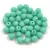 Czech Firepolished Round Glass Bead - Opaque Turquoise Green - 4mm