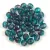 Czech Firepolished Round Glass Bead - Capri Amethyst Blend - 4mm