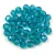Czech Firepolished Round Glass Bead - Transparent Teal - 4mm