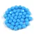 Czech Firepolished Round Glass Bead - opaque innocent blue-4mm
