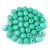 Czech Firepolished Round Glass Bead - Matt Turquoise Green AB - 4mm