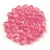 Czech Firepolished Round Glass Bead - Transparent Padparadscha - 4mm