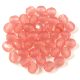 Czech Firepolished Round Glass Bead - opal mauve pink - 4mm