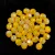 Czech Firepolished Round Glass Bead - Opal White Sunflower - 4mm