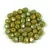 Czech Firepolished Round Glass Bead - lemon nebula - 4mm
