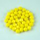 Czech Firepolished Round Glass Bead - Opaque Yellow - 4mm