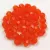 Czech Firepolished Round Glass Bead - orange - 4mm