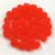 Czech Firepolished Round Glass Bead - opal orange-4mm