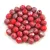 Czech Firepolished Round Glass Bead - Matt Red Picasso - 4mm