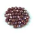 Czech Firepolished Round Glass Bead - Dark Red Bronze Iris - 4mm