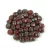 Cseh csiszolt golyó gyöngy - Dark Red Picasso - 4mm