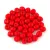 Cseh csiszolt golyó gyöngy - Opaque Red - 4mm