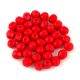 Czech Firepolished Round Glass Bead - Opaque Red - 4mm