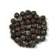 Czech Firepolished Round Glass Bead - picasso opaque red - 4mm