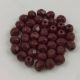 Cseh csiszolt golyó gyöngy - Opaque Oxblood - 4mm