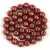 Czech Pressed Round Glass Bead - Matt Rust - 4mm