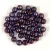 Czech Pressed Round Glass Bead - Crystal Lila Vega Luster - 4mm