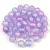 Czech Pressed Round Glass Bead - Crystal Matt Violet Blue Blend - 4mm