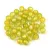 Czech Pressed Round Glass Bead - Crystal Matt Olive Gold - 4mm