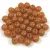 Czech Pressed Round Glass Bead - Crystal Travertin Orange Spotted - 4mm