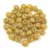 Czech Pressed Round Glass Bead - Crystal Travertin Beige Yellow Spotted - 4mm