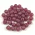 Czech Pressed Round Glass Bead - Crystal Travertin Pink Spotted - 4mm