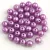 Czech Pressed Round Glass Bead - pastel purplec -4mm