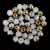 Czech Pressed Round Glass Bead - Alabaster Marea - 4mm