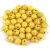 Czech Pressed Round Glass Bead - Alabaster Travertin Beige Yellow Spotted - 4mm