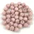Czech Pressed Round Glass Bead - Alabaster Travertin Light Purple Spotted - 4mm