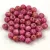 Czech Pressed Round Glass Bead - Alabaster Travertin Mauve Spotted - 4mm