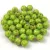 Czech Pressed Round Glass Bead - Alabaster Travertin Jade Green Spotted - 4mm