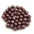 Czech Pressed Round Glass Bead -  Alabaster Bronz Luster - 4mm