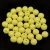 Czech Pressed Round Glass Bead -  White Opal Yellow Matte - 4mm